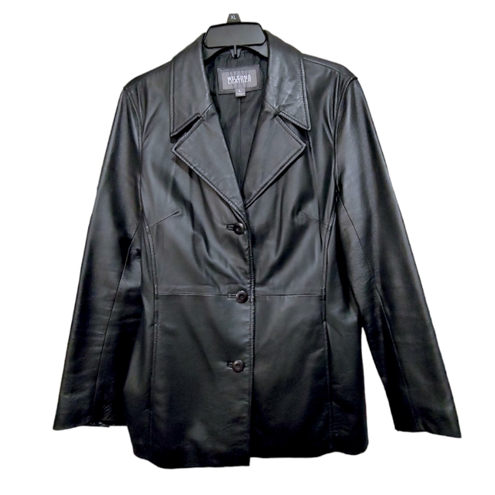 Wilsons Leather Black Jacket